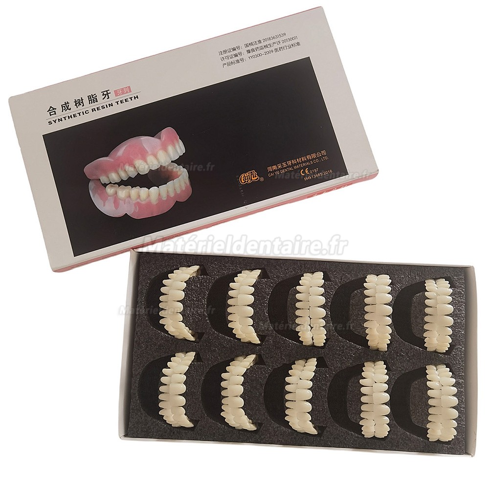 Prothèses dentaires en résine CAIYU (flexibles, bilatérales et symétriques) A1/A2/A3/A3.5/A4